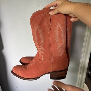 Josie Pink Suede Tecovas